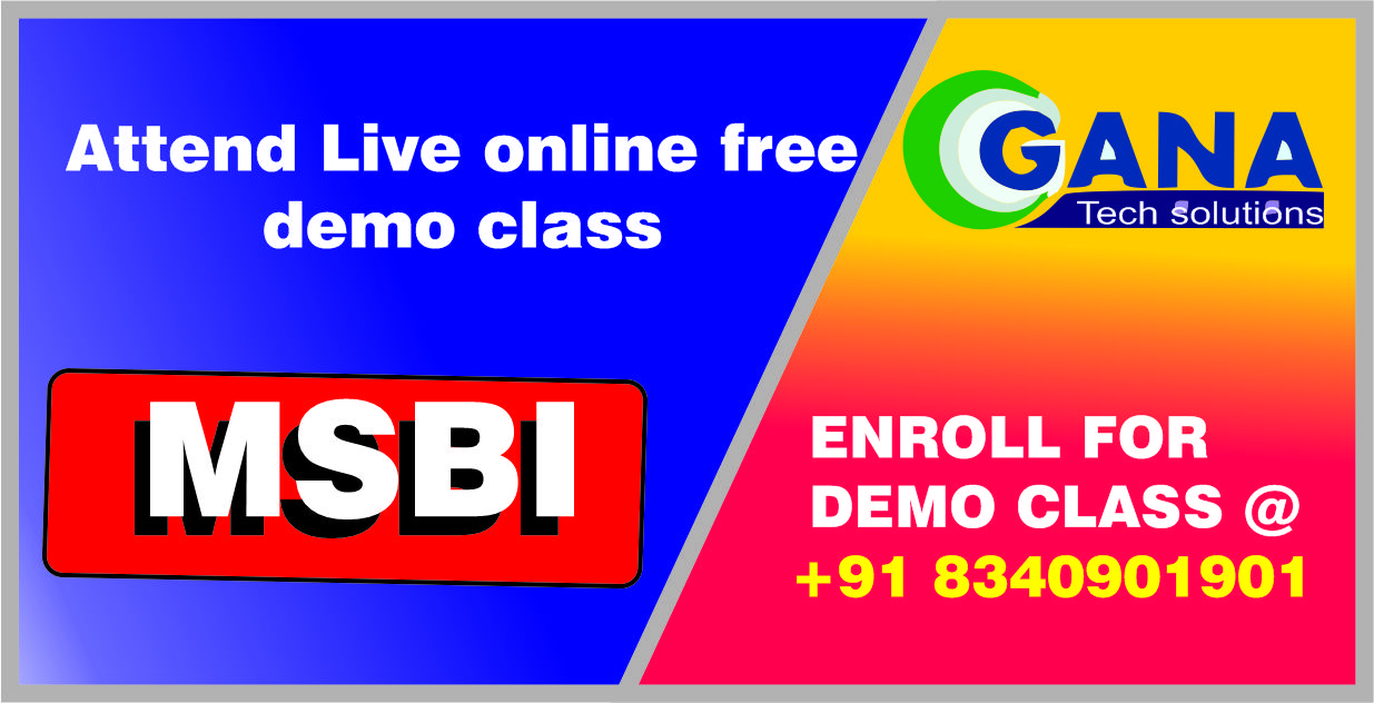 msbi online training in hyderabad