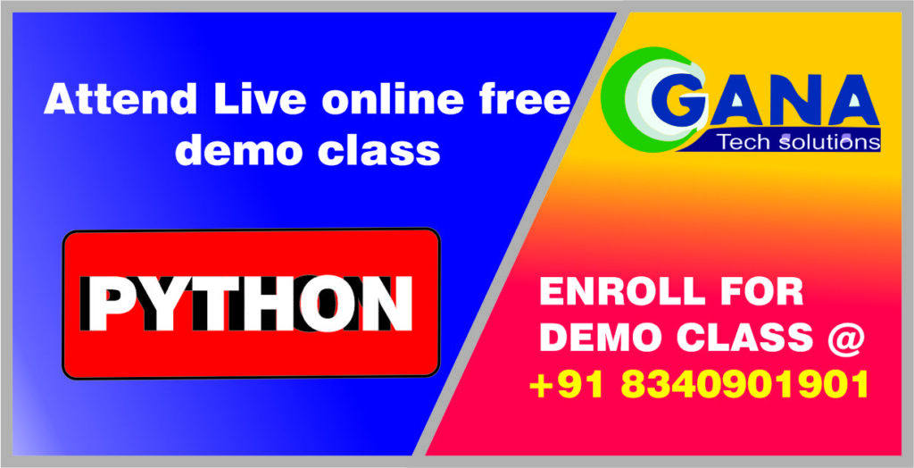 Python Course in Hyderabad 8340901901 Ganatech